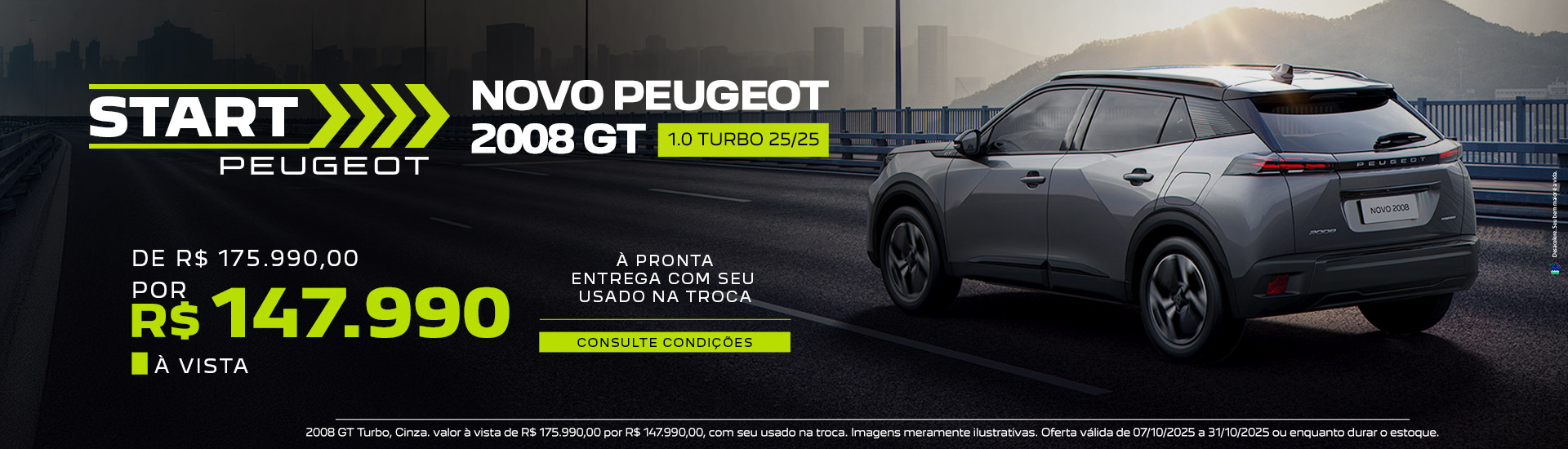 NOVO PEUGEOT 2008 GT 