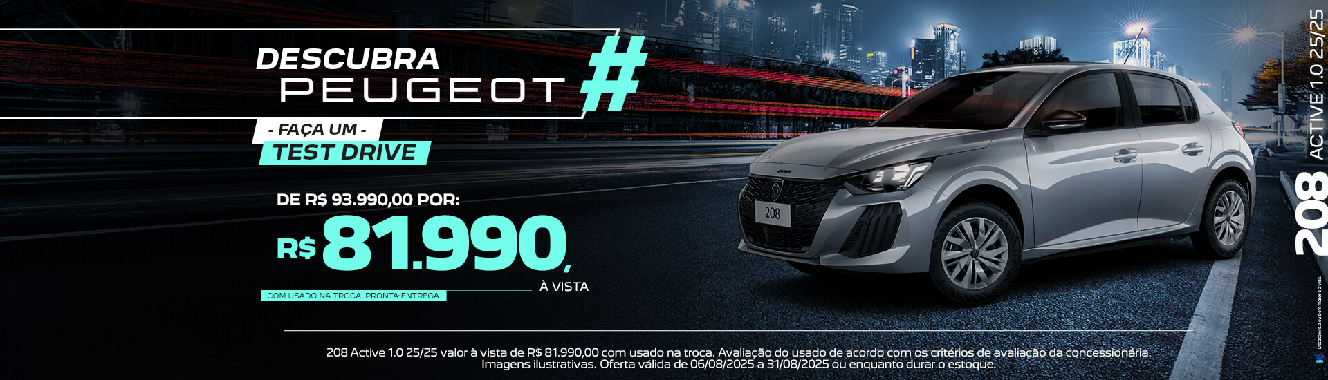 PEUGEOT 208 ACTIVE 1.0 25/25