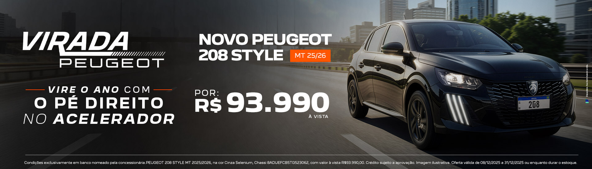 NOVO PEUGEOT 208 STYLE