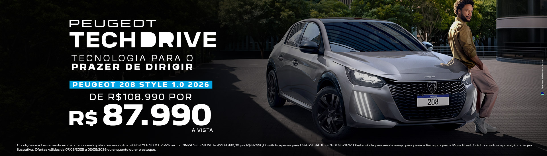 NOVO PEUGEOT 208 STYLE