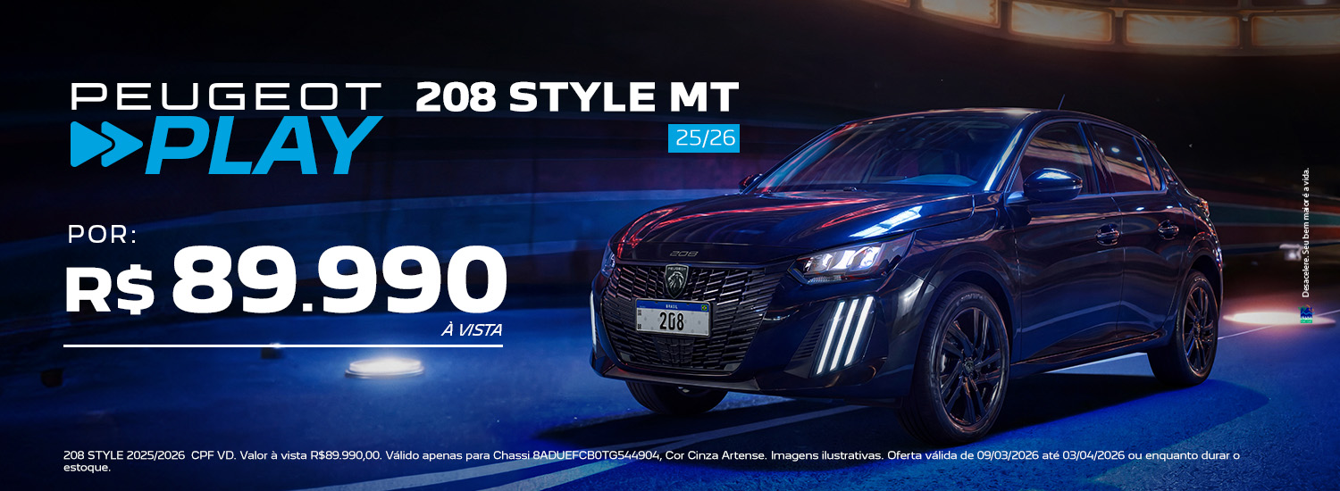 NOVO PEUGEOT 208 STYLE