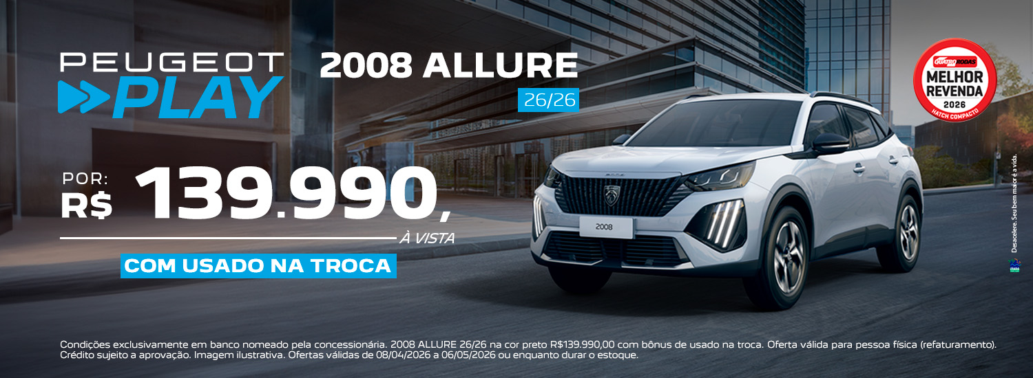 NOVO PEUGEOT 2008 GT 